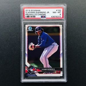 Vladimir Guerrero Jr. PRC - 2018 Bowman Chrome Prospects #BCP150 PSA 8